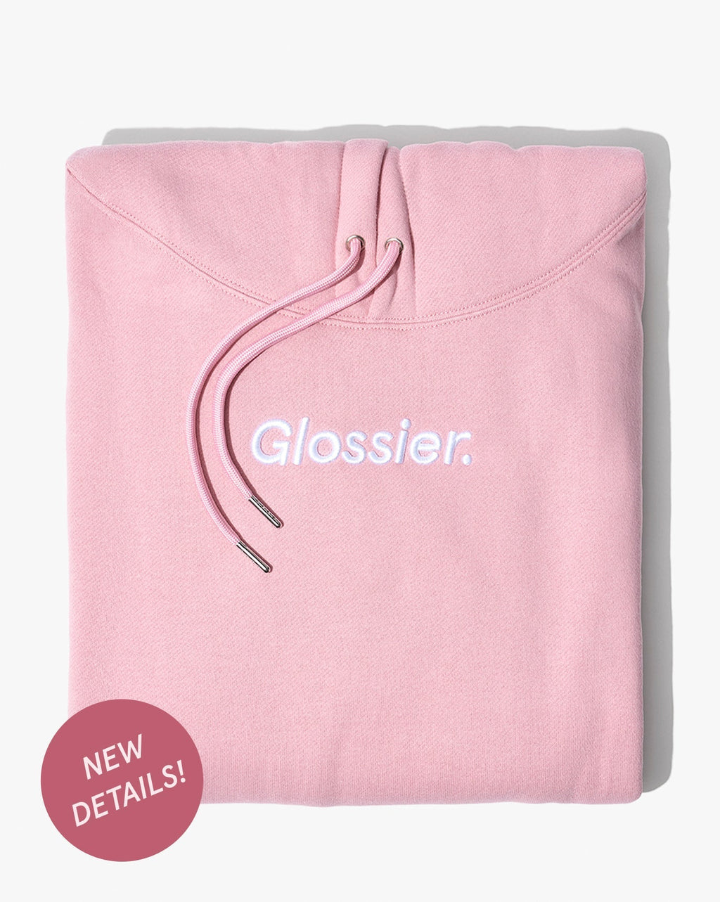 Embroidered Pink Hoodie